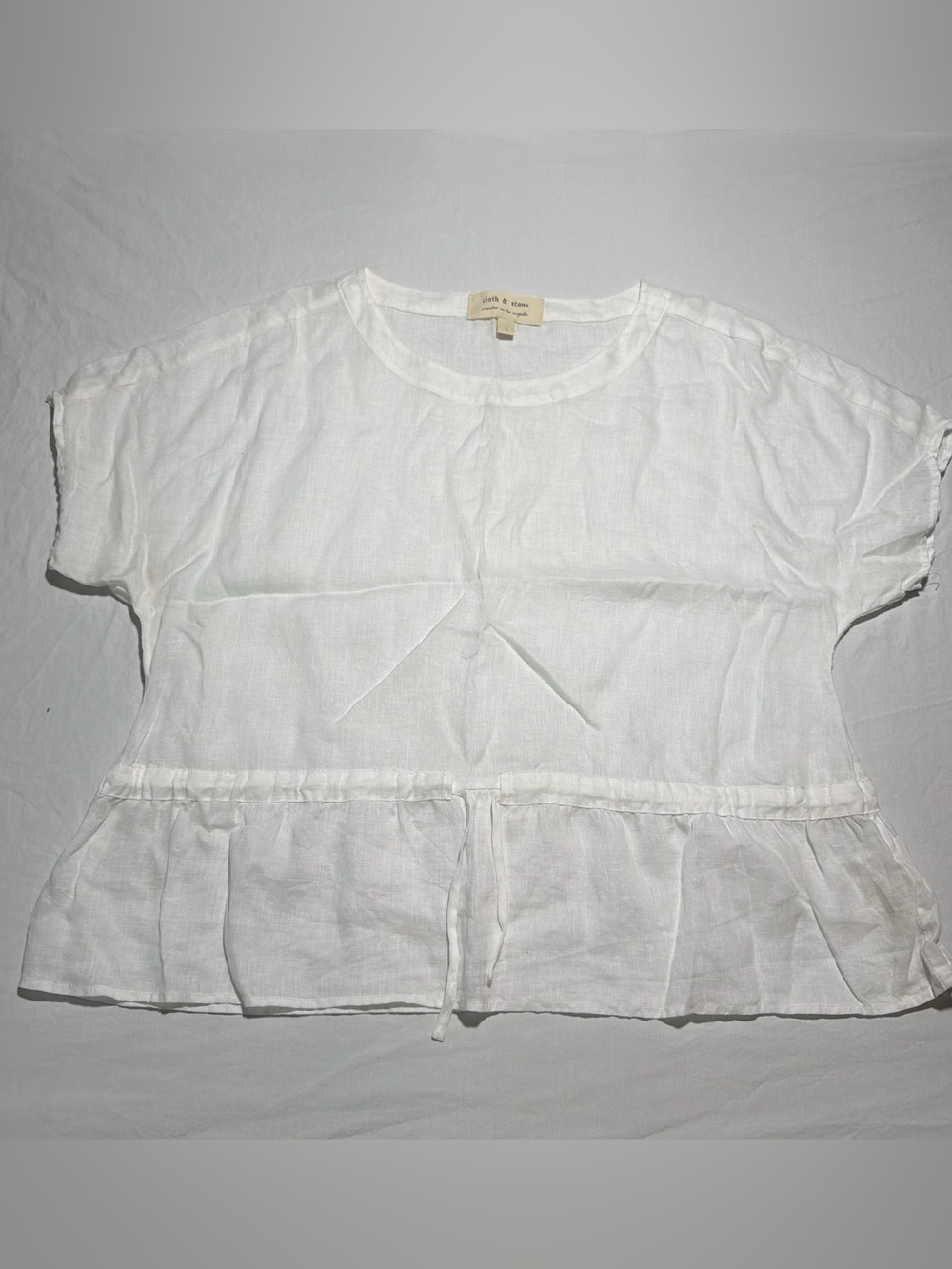 cloth & stone White Linen Top